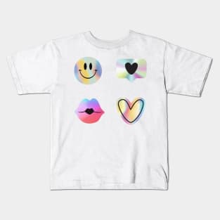 Textured Holo Set Kids T-Shirt